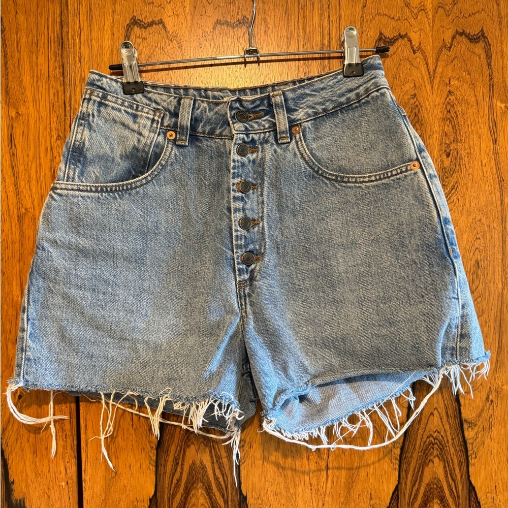 Decade Studio denim cutoff shorts